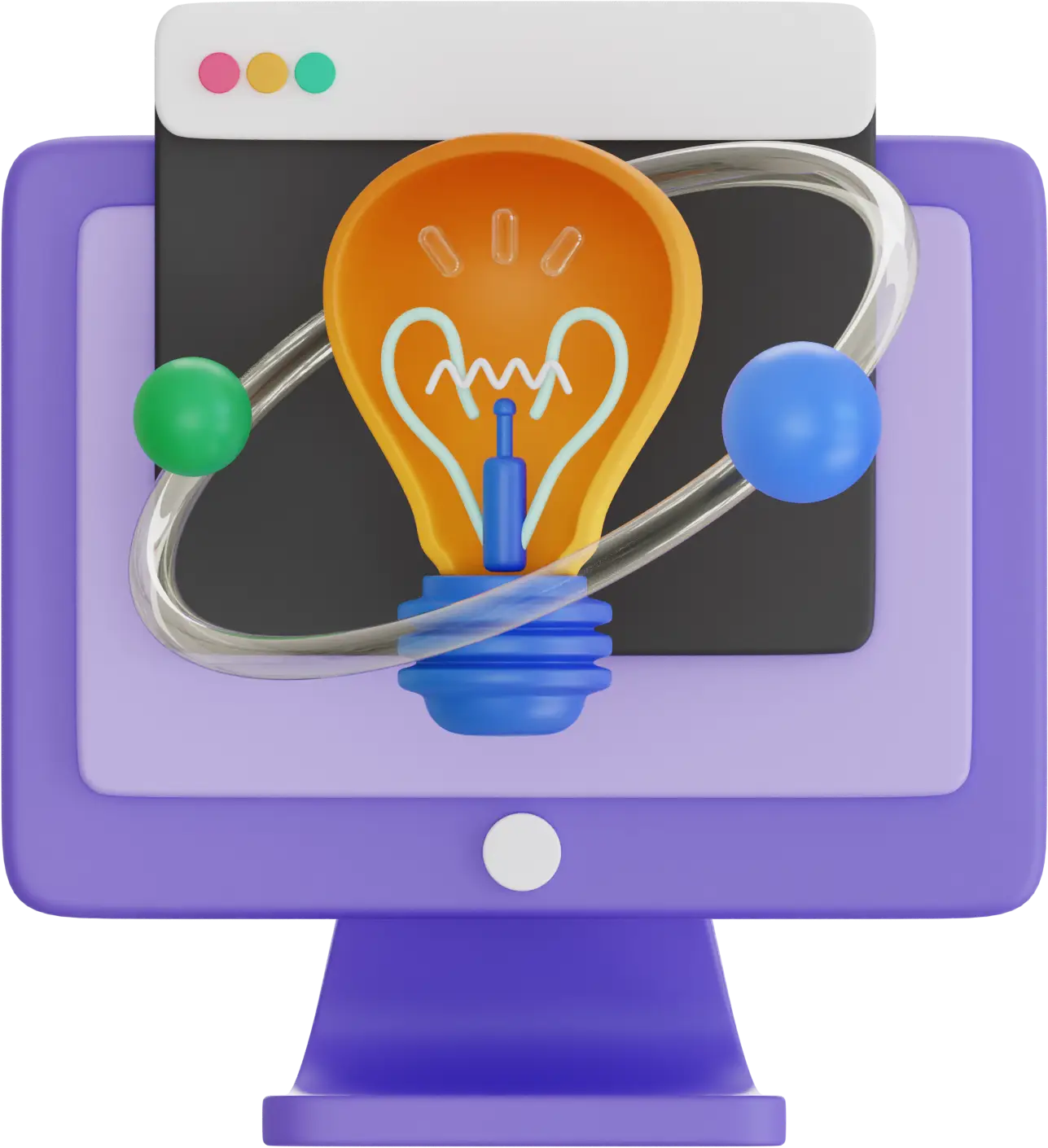 image d'un pc avec une ampoule